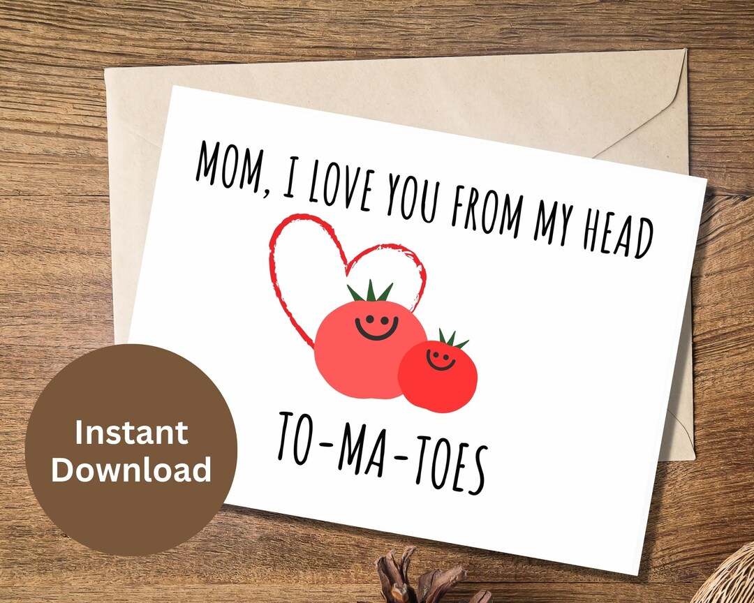 Mother's Day Card Printable Mom Birthday Gift Amazing Mom Card Punny ...