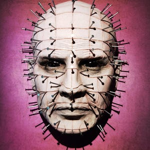 Masque mural imprimé en 3D Pinhead (Hellraiser)