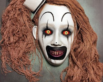 Hamdmade The Pale girl plaster mask (Terrifier 2) 34cmx21cm