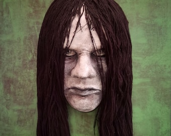 Handmade Samara Morgan plaster mask (The ring) 34cmx21cm