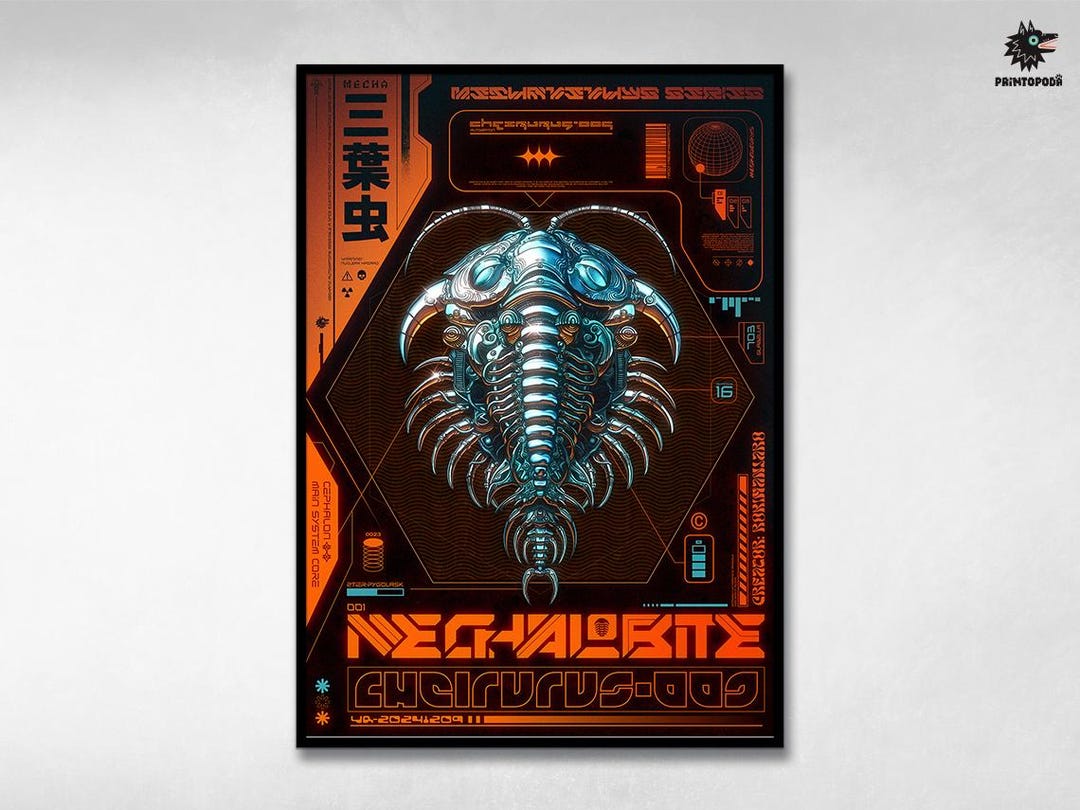Mechalobite Print Room Wall Art Robot Mechanical Cyberpunk Gallery mechalobite-print-room-wall-art-robot-mechanical-cyberpunk-gallery