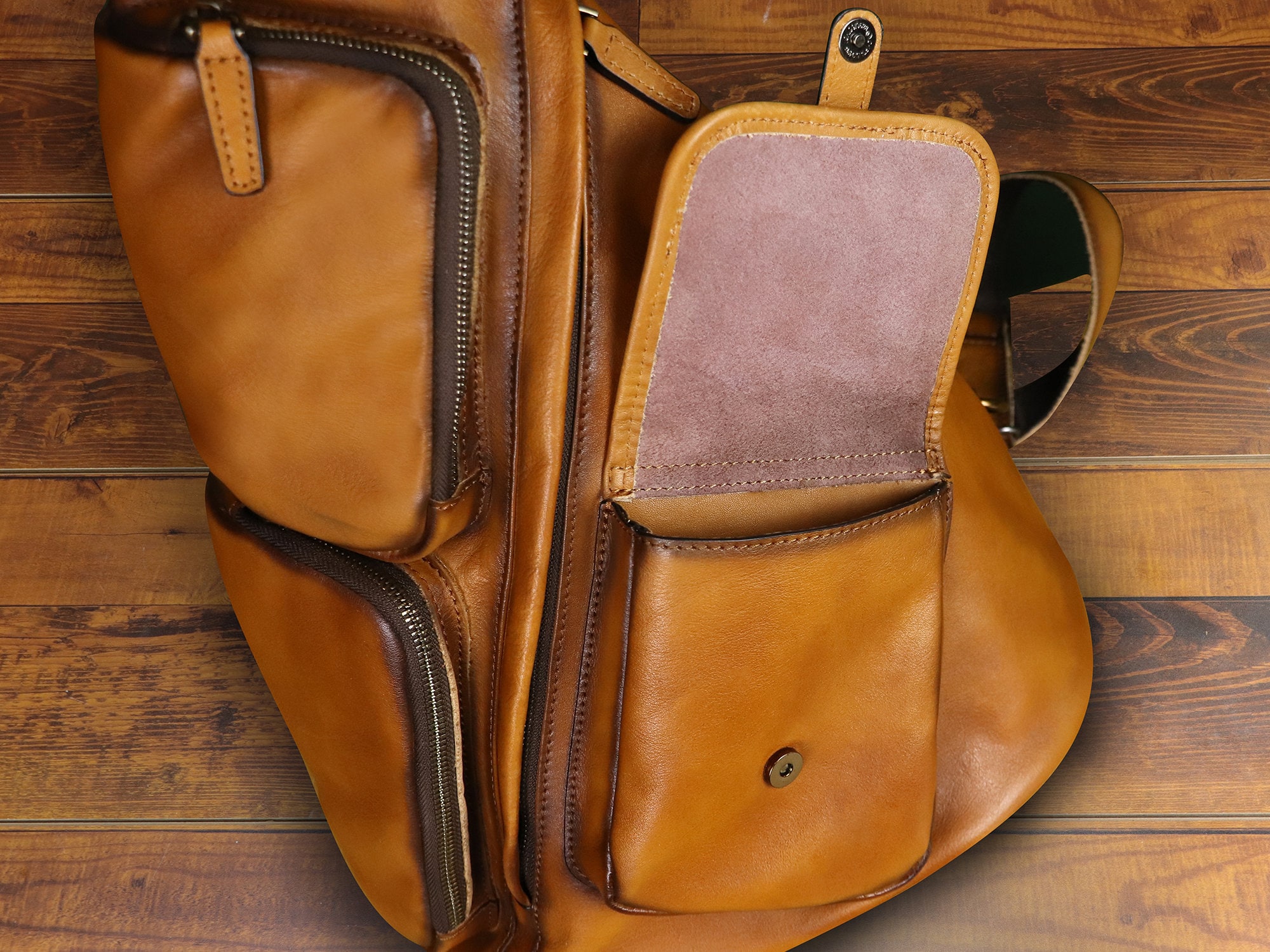 Retro Leather Sling Bag
