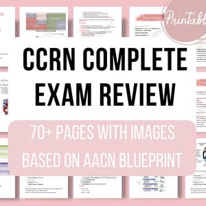 CCRN Prüfungsbesprechung, Prüfungsleitfaden, Cram Sheet, druckbare Prüfung, Zertifizierung, Prüfungsvorbereitung, Intensivpflege, Intensivpflegerin, RN, Krankenschwester
