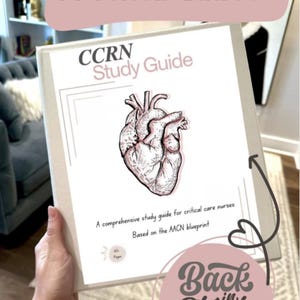 CCRN Exam Study Guide Binder 2025-2026, Critical Care ICU Nurse Test Prep