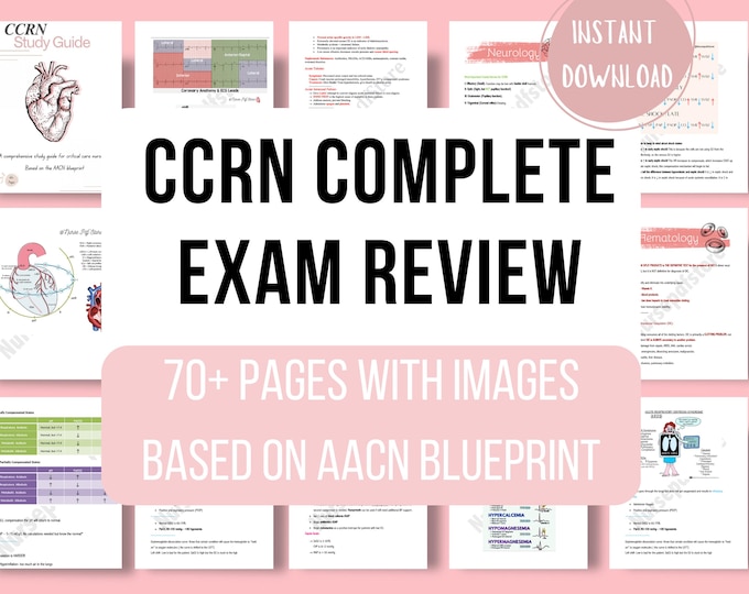 Ccrn Notes.pdf Printable CCRN Study Guide for ICU Nurses – Your Key to Success - Etsy