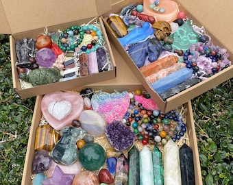 Mystery Box, Crystal Confetti, Mystery Lucky Scoop, Random Lucky Crystal, Crystal Set, Rocks and Minerals, Crystal Gift Box,Surprise Crystal