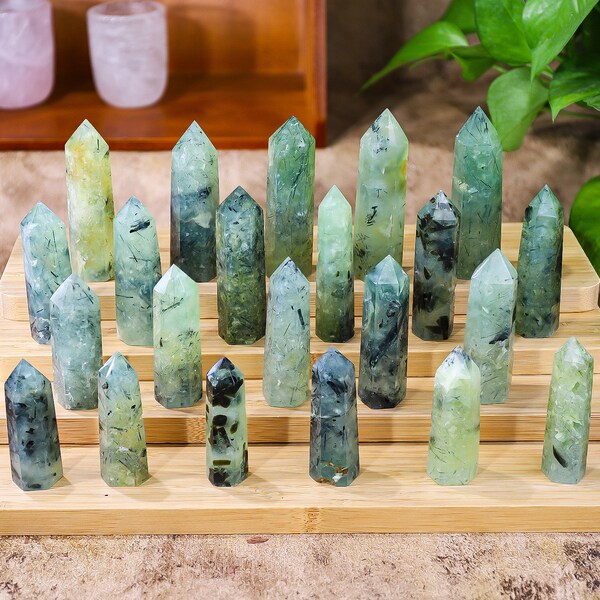 Perhnite Tower Point, Healing Crystal Tower, Healing Point, Energy Point,Meditation Energy,Reiki Healing, Ring Holder, Gift for her