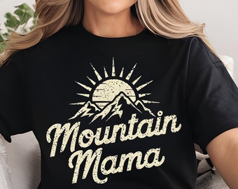 Mountain Mama Shirt: Retro 70s Camping Tee