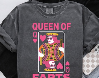 Queen of Farts PNG, lustiges Kartendesign (digitaler Download)