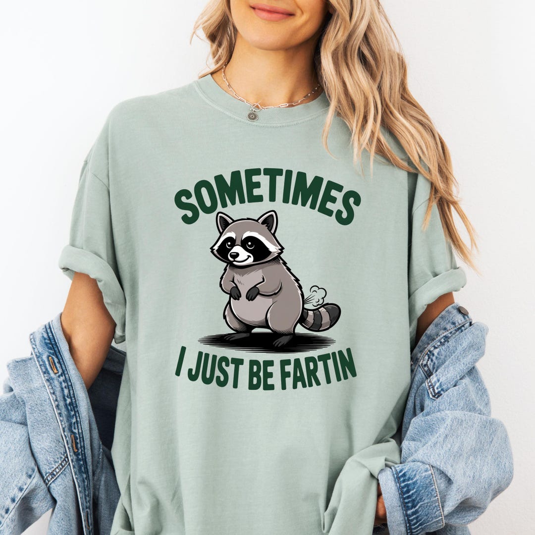 Funny Raccoon PNG, Farting Animal Art, Printable Wall Decor, Sometimes ...