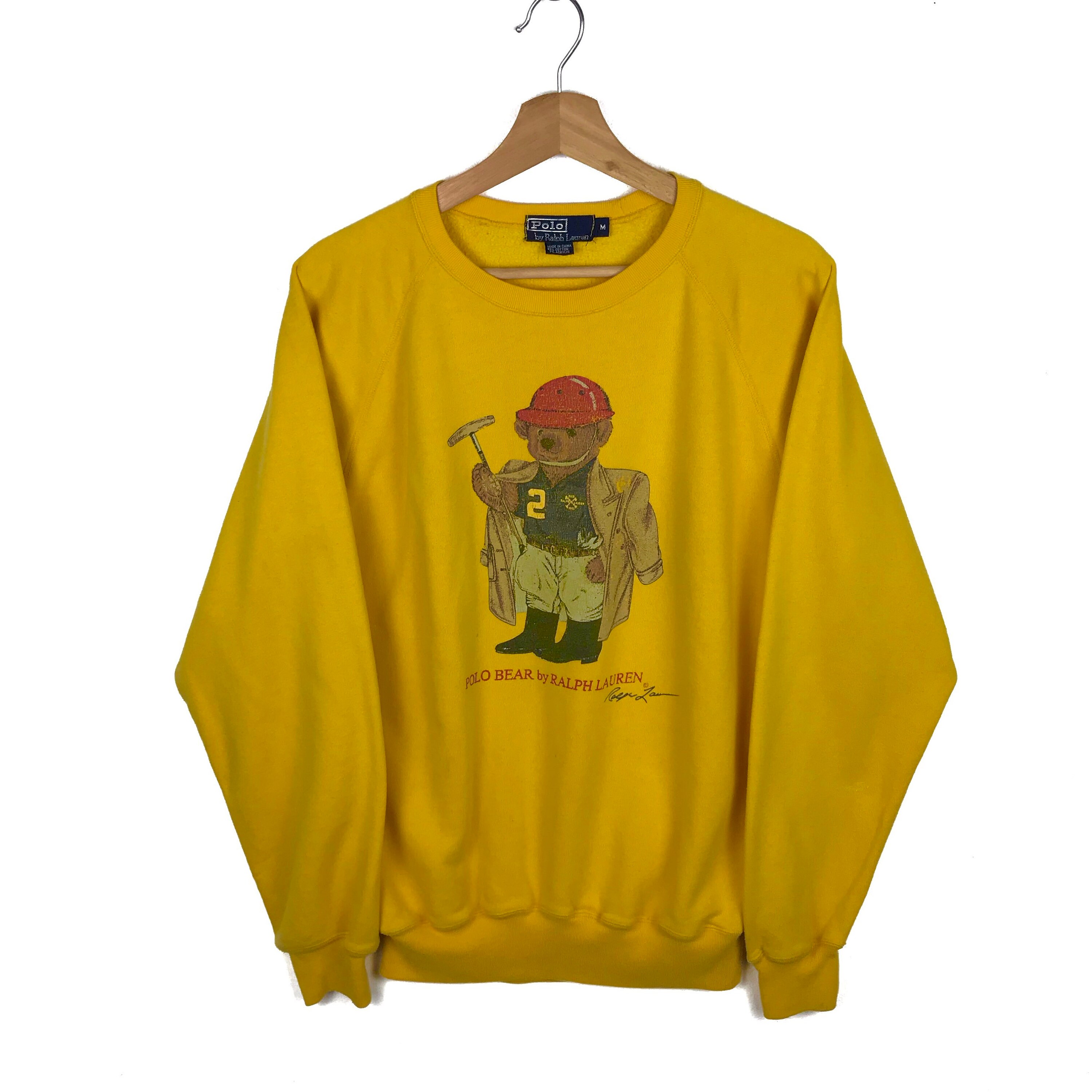 Vintage Polo Ralph Lauren Bear Sweatshirt - Etsy