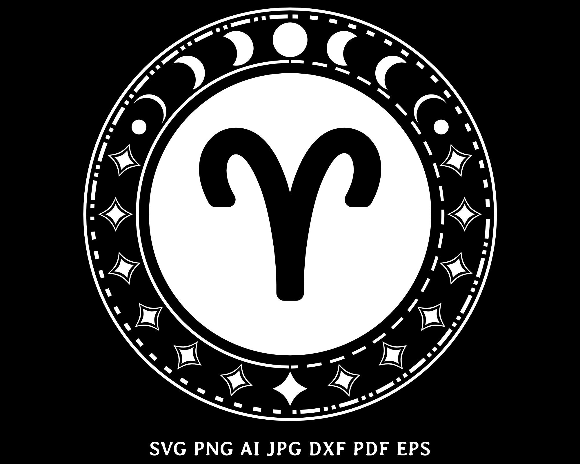 Zodiac Signs SVG Bundle, Celestial Zodiac, Astrology Signs Svg, Zodiac