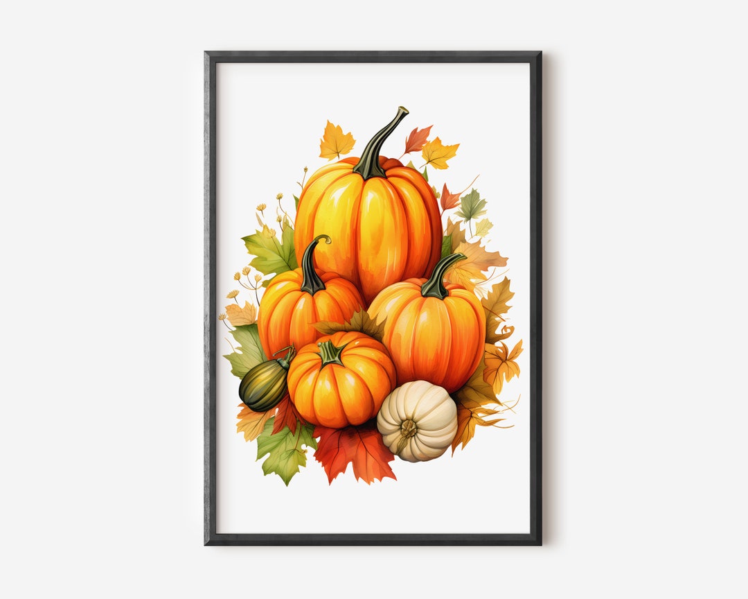 pumpkin-print-wall-art-pumpkin-printable-wall-art-printable-etsy