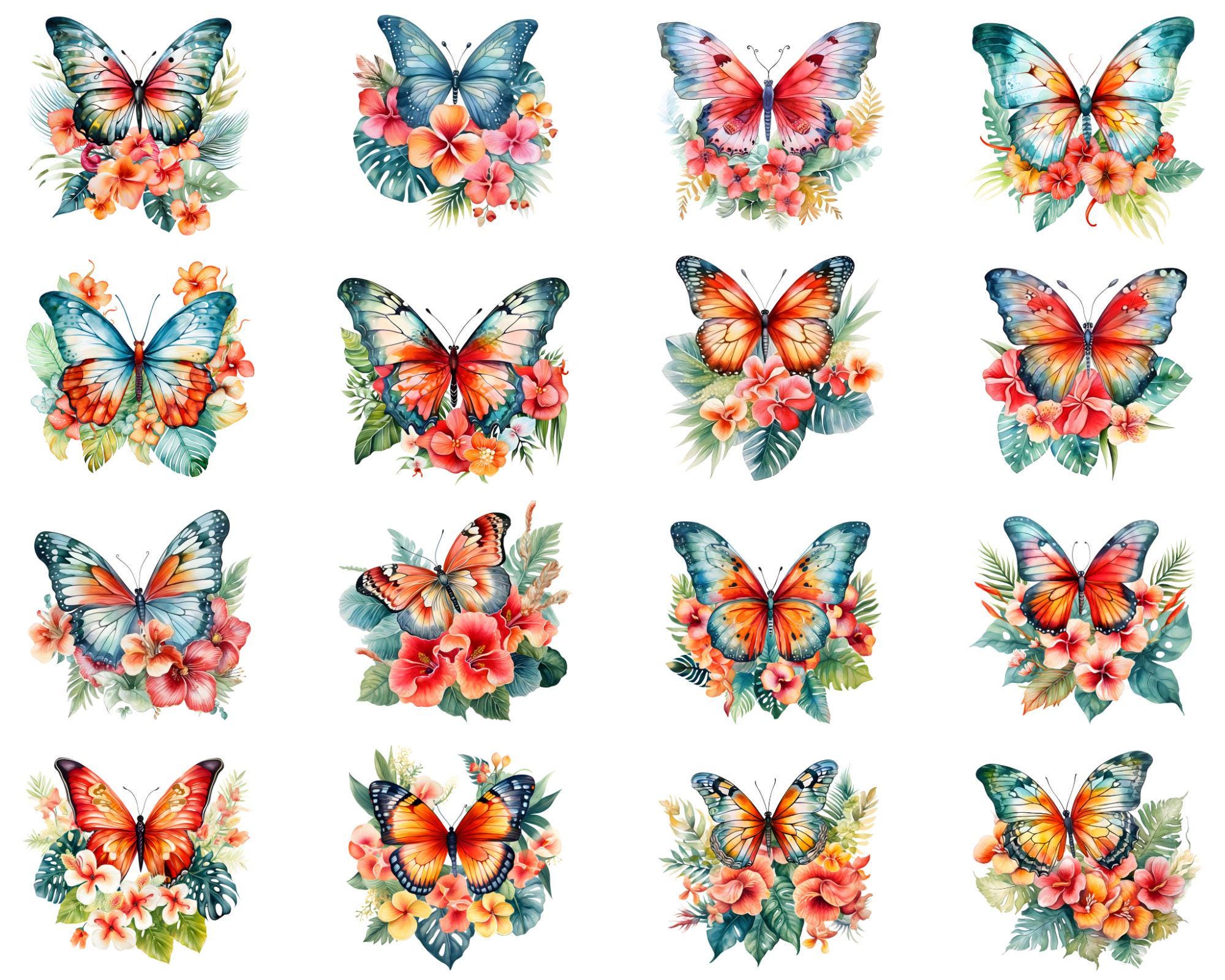 Mini Topper Autoadesivi Floreali Con Farfalle – 20 Pezzi? Ideali Per Scrapbooking, Biglietti Fai Da Te, Bomboniere E Decorazioni Per Bambini
