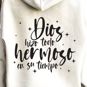 Dios Hizo Todo Hermoso En Su Tiempo SVG PNG, Bibel und christliche Zitate Designs auf Spanisch, spanische Bibelverse, Lateinischer Name