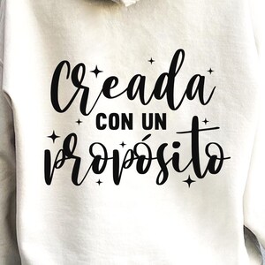 Creada Con Un Proposito SVG PNG, Frases Religiosas Svg, Versiculo Biblico Svg, Frases Biblicas Svg, Frases Cristianas Svg, Created Svg