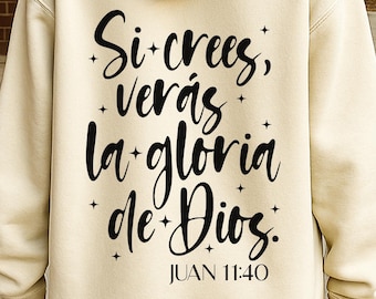 Si Crees Veras La Gloria De Dios SVG PNG, Spanish Christian Quotes, Spanish Bible Verses, Christian Svg, Religious Svg, Jesus Svg, Faith Svg