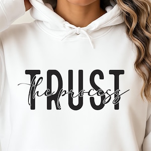 Faites confiance au processus SVG, faites confiance à Dieu, Svg foi, Svg inspirant, fichiers de coupe Cricut, récupération Svg, fichiers de coupe Cricut, fichiers vectoriels