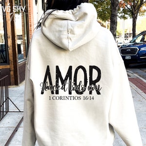 Haced Todo Con Amor SVG PNG, Christian Quotes Designs in Spanish, Spanish Bible Verses, Faith Svg, Easter Svg, Latina Svg, Png File