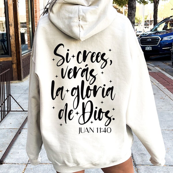 Si Crees Veras La Gloria De Dios SVG PNG, citations chrétiennes espagnoles, versets de la Bible espagnol, Christian Svg, Svg religieux, Jésus Svg, foi Svg