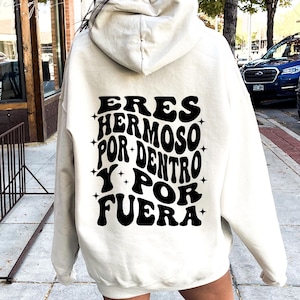 Eres Hermoso Por Dentro Y Por Fuera SVG, Spanish Quotes Svg, Inspirational Svg, Latina Mom Svg, Mexican Svg, Wavy Svg, You Are Enough