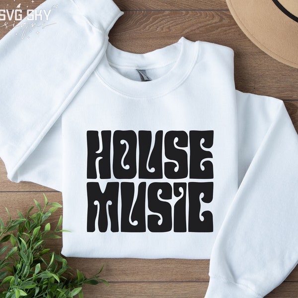 House Music SVG PNG, Deep House Svg, Edm Svg, Club Music Svg, DJ Culture Svg, Music Svg, Music Lover Svg, Dj Svg, Files for Cricut