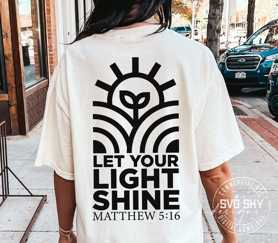 Let Your Light Shine SVG Christian Svg Religious Svg Jesus - Etsy