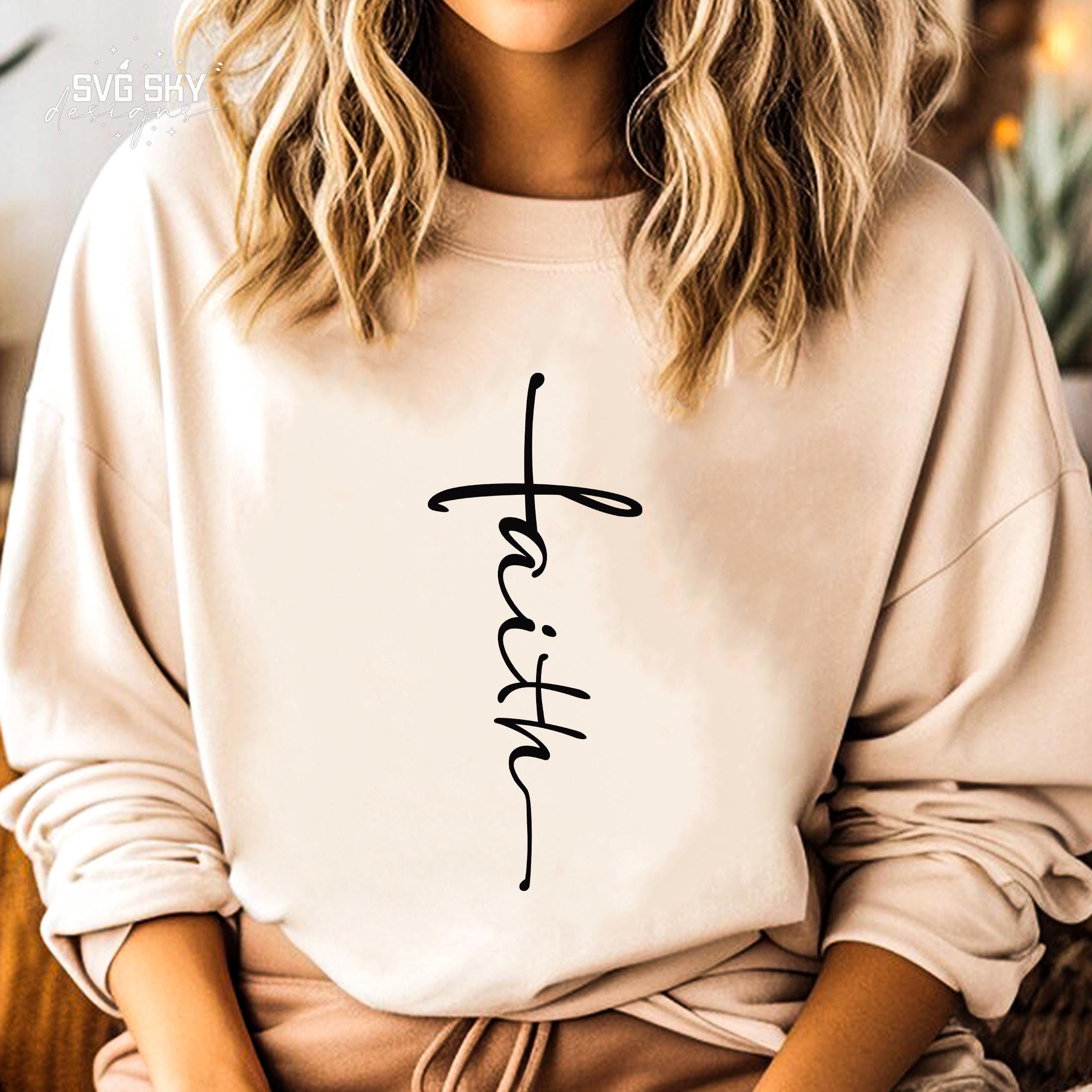 Faith Cross SVG PNG PDF, Christian Svg, Faith Svg, Bible Svg, Jesus Svg ...