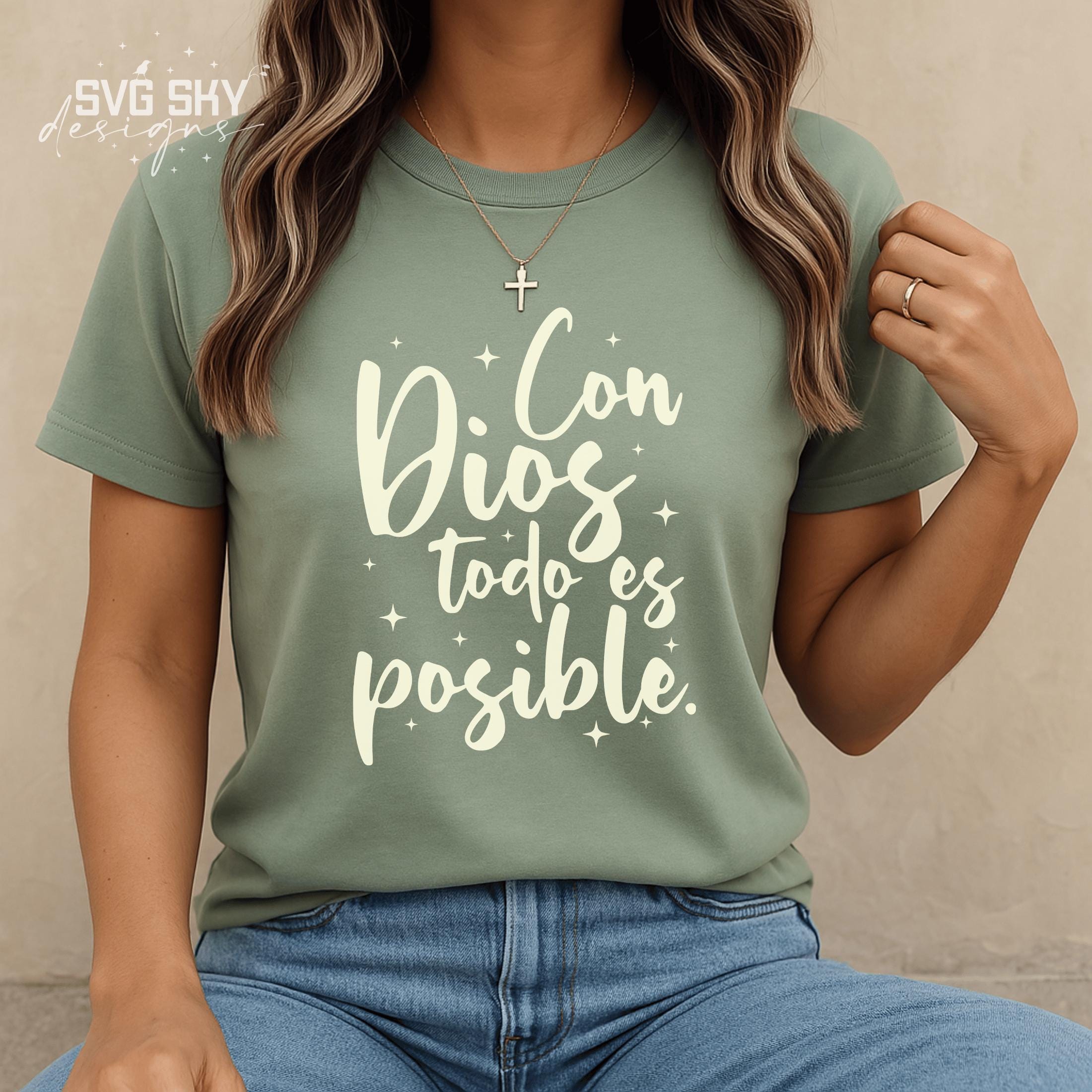 Con Dios Todo Es Posible SVG PNG, Bible and Christian Quotes Designs in ...