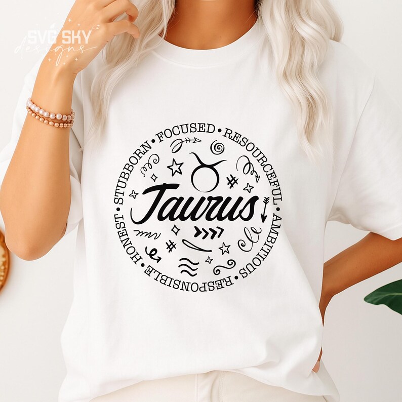 Taurus Sign SVG, Taurus PNG, Taurus Svg, Zodiac Signs SVG, Astrology ...