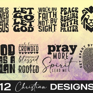 Christian SVG Bundle, Christian Svg, Religious Svg, Faith Svg, God Svg, Jesus Svg, Bible Verse Svg, Christian Cut Files, Cricut, Png, Svg