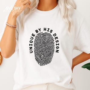 Uniek door zijn ontwerp SVG PNG, christelijke SVG, religieuze SVG, bijbelvers SVG, Jezus shirt SVG, geloof SVG, aangeraakt door God SVG, God SVG