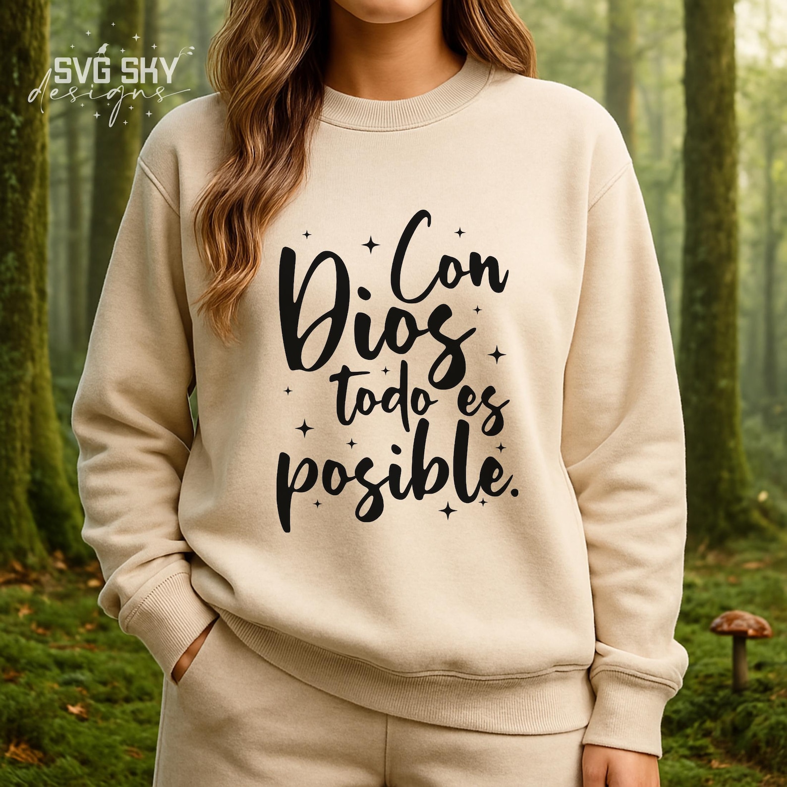 Con Dios Todo Es Posible SVG PNG, Bible and Christian Quotes Designs in ...