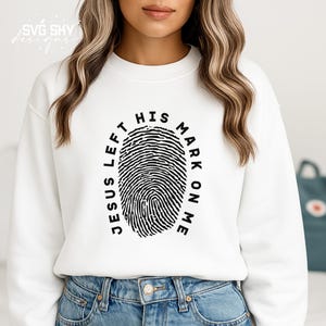 Jezus heeft zijn stempel op mij gedrukt SVG PNG, christelijke SVG, religieuze SVG, bijbelvers SVG, Jezus shirt SVG, geloof SVG, aangeraakt door God SVG, God SVG
