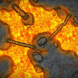 TTRPG Battlemap, Grotte souterraine, Carte numérique