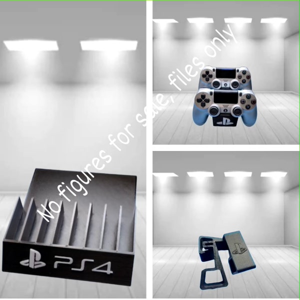 Ps4, pack (game organizer, controller support and horizontal cooling legs), it is not a physical figure.