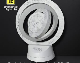 Epic Club Trophy – 3D Model with Exclusive Rotating System | STL Files for Home Printing