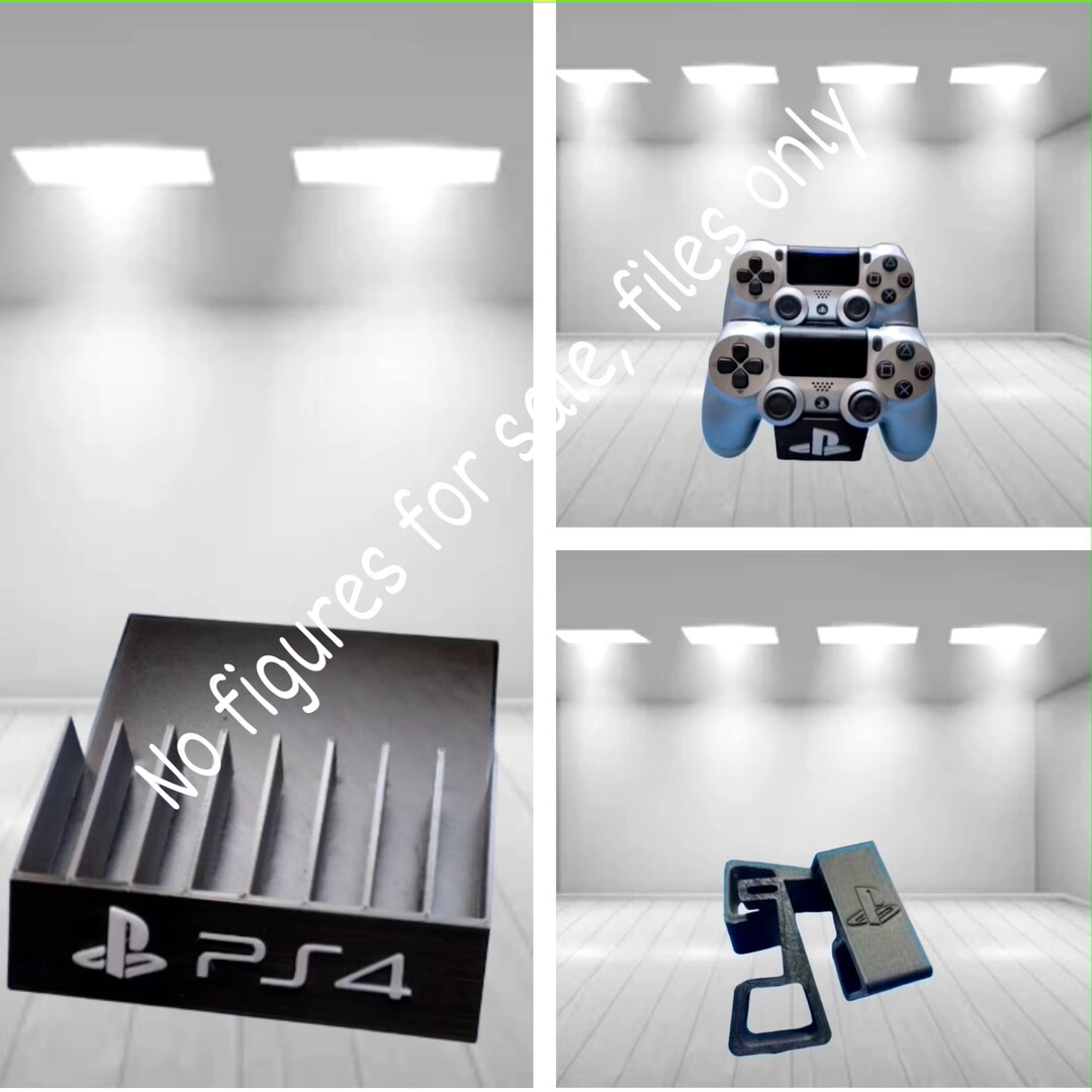 Ps4 Pack game Organizer Controller Support and Horizontal Etsy