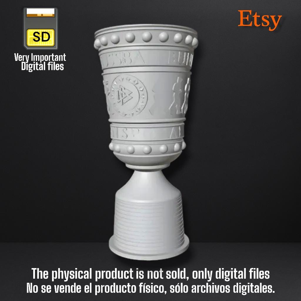 Duitse bekertrofee - STL-bestand voor 3D-printen | Downloadbaar digitaal model