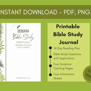 Digital Bible Study Journal, Deborah Bible Study