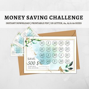 Saving Challenge, Money Savings Challenge Printable, A6 Savings Challenge, Printable Tracker, Money Bingo