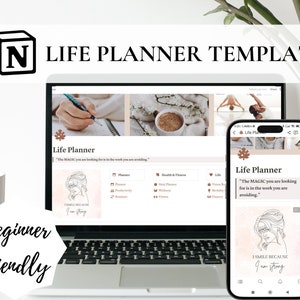 Notion Life Planner | Notion Template | Ultimate Life Planner | Notion Planner Template