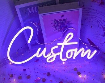 Enseigne néon LED personnalisée : décoration de mariage, de fête ou d'intérieur personnalisée