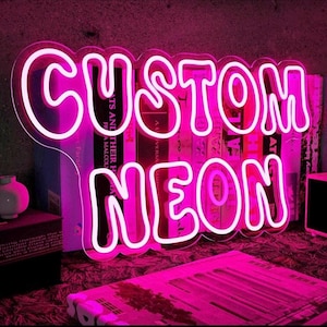Neonreclame op maat, neonreclamebalk, neonreclame aangepaste naam, aangepaste geschenken, gepersonaliseerde neonreclame, huwelijkscadeau, verjaardagscadeau.