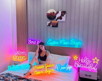 Bedroom Decor | Neon Wall Art | Party Neon | Kids Room | Man Cave Decor | Custom Neon Sign | Personalized LED Neon Light