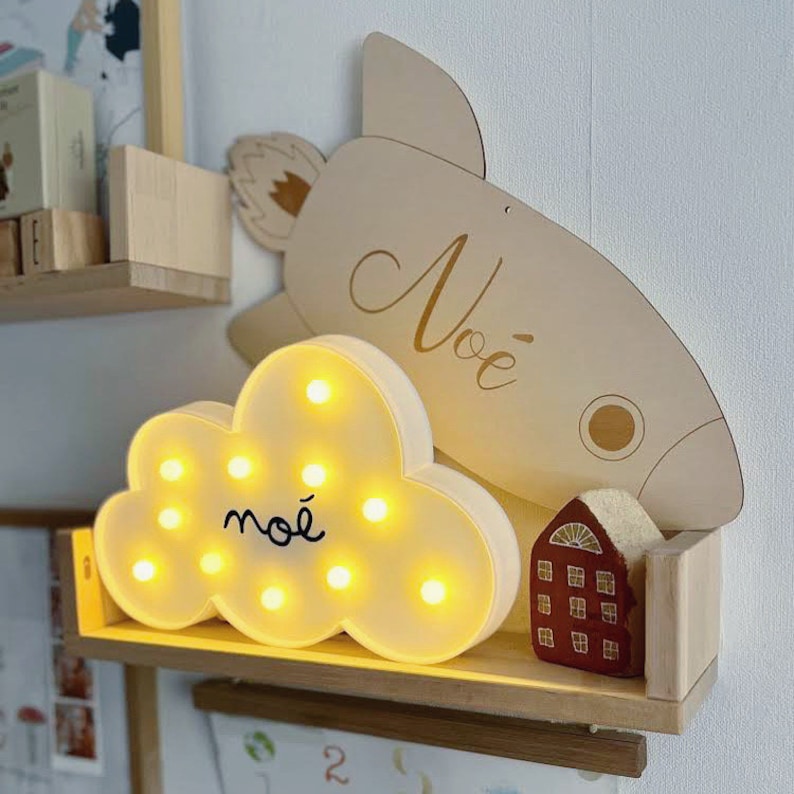 Cloud night light personalized children's room decoration / LITTLE CLOUD image 1