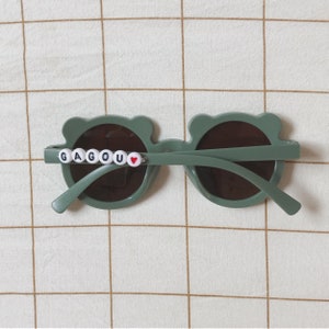 Bear glasses for the beach, customizable UV400 protection for children or babies / LITTLE SUNGLASSES bear