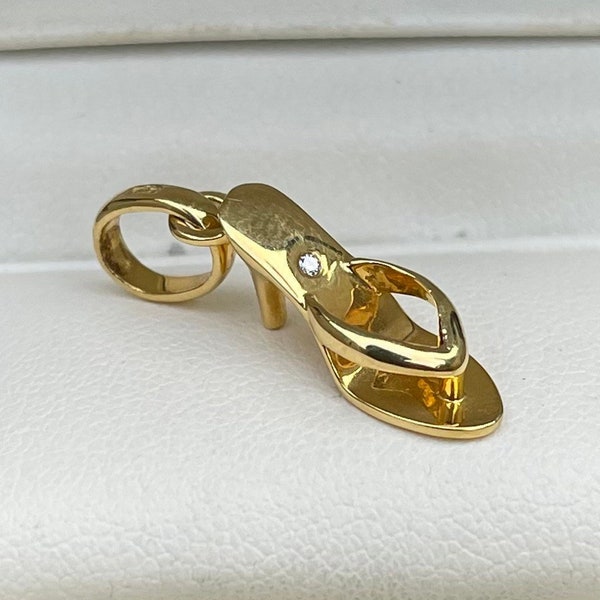 18ct Gold and Diamond High Heels Shoe Links of London Charm/Pendant