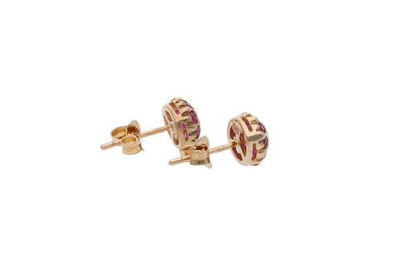 9ct Gold and Ruby Stud Earrings. - image 5
