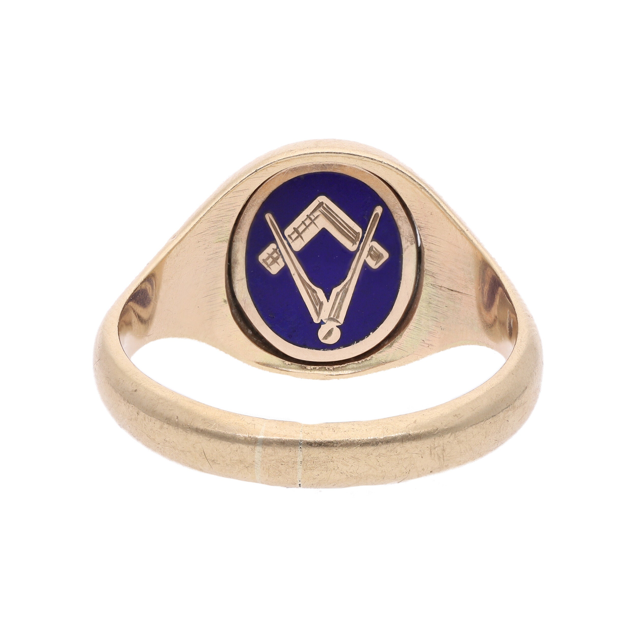 9ct gold deals masonic swivel ring